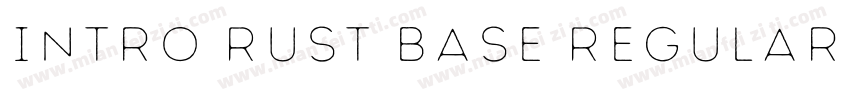 Intro Rust Base Regular字体转换